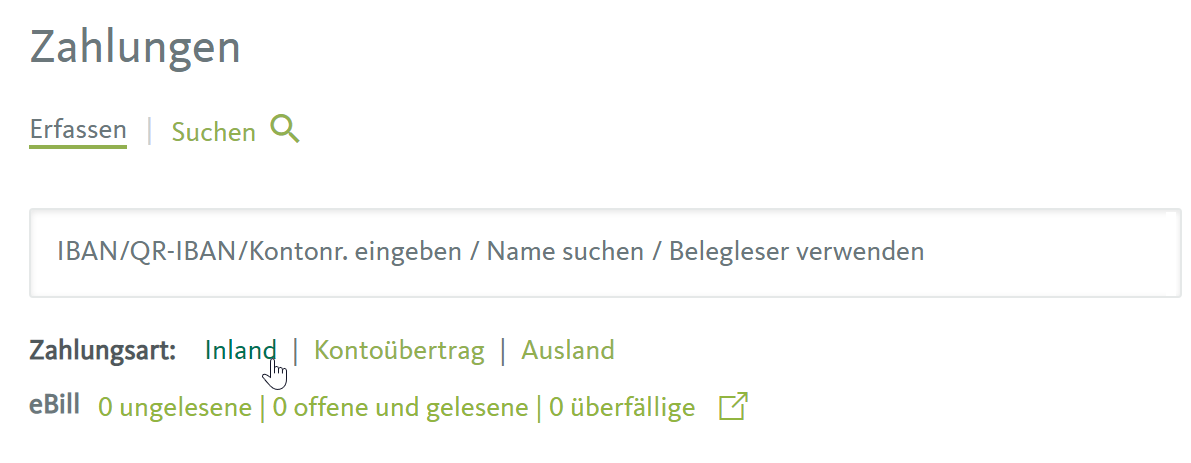 Wie Erfasse Ich Eine Inlandzahlung Im E-Banking? - Migros Bank