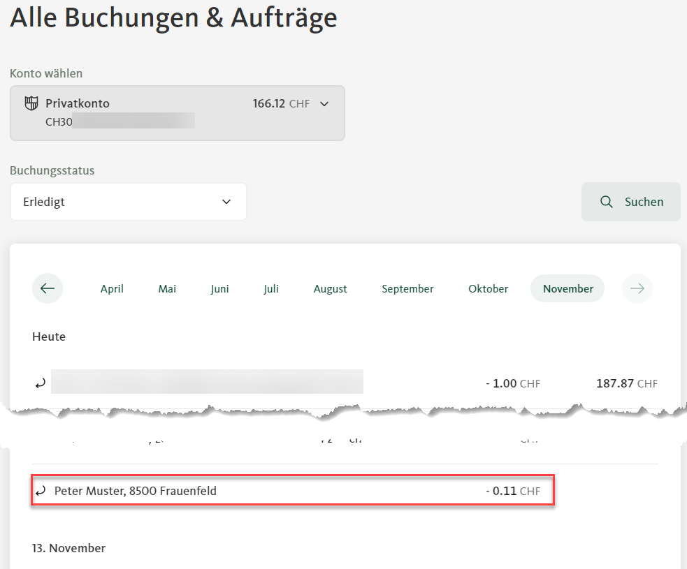 Wie Erstelle Ich Einen Zahlungsnachweis Im E-Banking? - Migros Bank